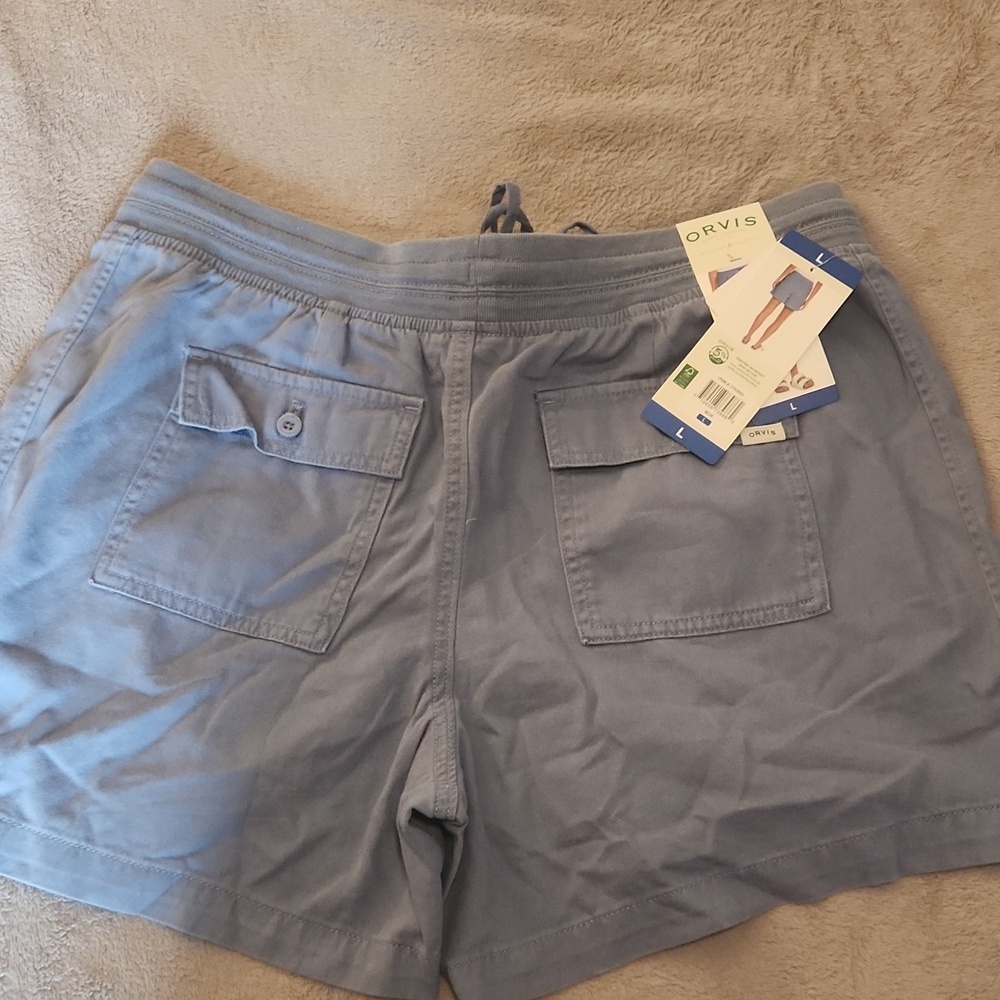 NWT Orvis Light Blue Athletic Shorts Women's Large - Picture 3 of 6